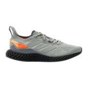 Adidas Originals X9000 4D Grå Sneakers med Orange Detaljer Gray, Herr