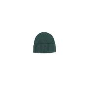 Saint Barth Grön Logotyp Fram Ullblandning Hatt Green, Unisex