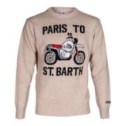 MC2 Saint Barth Herrtröja. Crew Neck, Regular Fit. Ull. Italiensktillv...