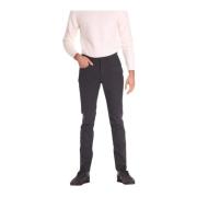 Jeckerson Slim Fit Blå Pied De Poulle Byxor Gray, Herr