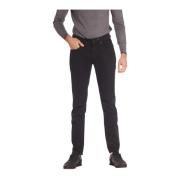 Jeckerson Svarta Slim Fit 5-Fickbyxor Black, Herr