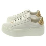 Salvatore Ferragamo Pre-owned Pre-owned Laeder sneakers White, Herr