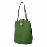 Louis Vuitton Vintage Pre-owned Tyg louis-vuitton-vskor Green, Dam