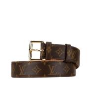 Louis Vuitton Vintage Pre-owned Laeder skrp Brown, Dam