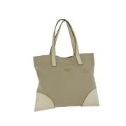 Prada Vintage Pre-owned Canvas totevskor Beige, Dam