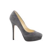 Jimmy Choo Pre-owned Pre-owned Mocka klackskor Gray, Dam