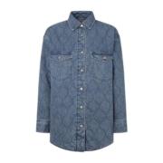 Pepe Jeans Denim Jackor för Män och Kvinnor Blue, Dam