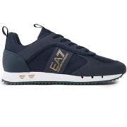 Emporio Armani EA7 Blå Sneakers med Andningsbart Tyg Blue, Herr