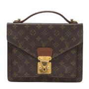 Louis Vuitton Vintage Pre-owned Canvas handvskor Brown, Dam