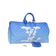 Louis Vuitton Vintage Pre-owned Canvas handvskor Blue, Dam