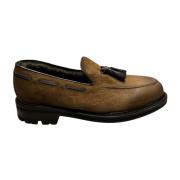 Green George Mocka Herr Loafer Sko Italien Brown, Herr