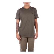 Fred Perry Grön Logo Front T-shirt Polo Brown, Herr