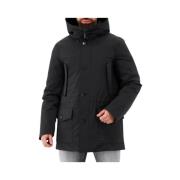 Woolrich Svart Arctic Stretch Parka Black, Herr