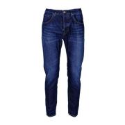 Dondup Herr Denim Morot Slim Ankel-Längd Jeans Blue, Herr