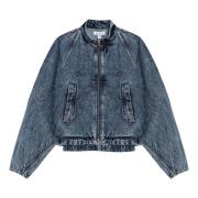 Alaïa Jeansjacka med snygg design Blue, Dam