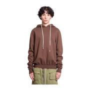 Rick Owens Terra Hoodie med Jordisk Ton Brown, Herr