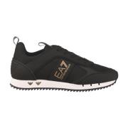 Emporio Armani EA7 Casual Sneakers för Män och Kvinnor Black, Herr