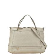 Gucci Vintage Pre-owned Laeder handvskor White, Dam