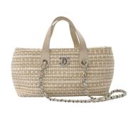 Chanel Vintage Pre-owned Laeder handvskor Beige, Dam