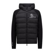 Moncler Stiligt Stickad Cardigan Tröja Black, Herr