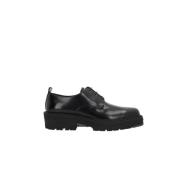 Givenchy Svarta läder Derby skor Black, Herr