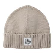 Stone Island Vinter Beanie Mössa Beige, Unisex