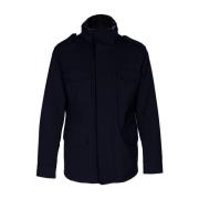 Montecore Herr Puffer Field Jacket med Avtagbar Krage Blue, Herr