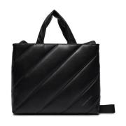 Calvin Klein Jeans Quiltad Toteväska Svart Fejkläder Black, Dam