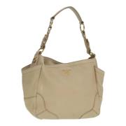 Prada Vintage Pre-owned Laeder totevskor Beige, Dam