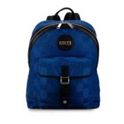 Gucci Vintage Pre-owned Canvas handvskor Blue, Dam