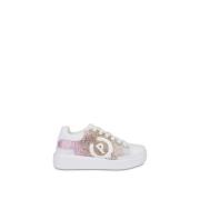 Pollini Strass Sneakers med Array Design White, Dam