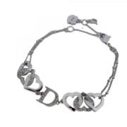 Dior Vintage Pre-owned Metall armband Gray, Dam