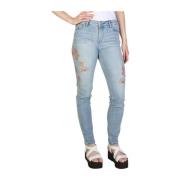 Armani Exchange Blommig Logo Skinny Jeans Blue, Dam