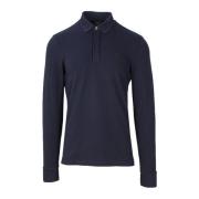 Armani Exchange Klassisk Marinblå Långärmad Polotröja Blue, Herr