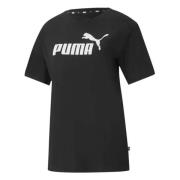 Puma Essentials Logo Boyfriend T-shirt Black, Dam