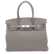 Hermès Vintage Pre-owned Laeder handvskor Gray, Dam