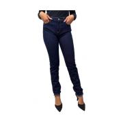 Love Moschino Klassiska Jeans i Bomull Elastan Blandning Blue, Dam