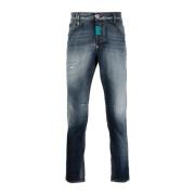 Philipp Plein Blå Skinny Fit Denim Byxor Blue, Herr