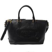 Prada Vintage Pre-owned Laeder axelremsvskor Black, Dam