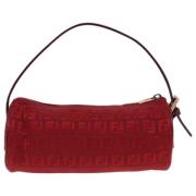 Fendi Vintage Pre-owned Canvas necessrer Red, Dam