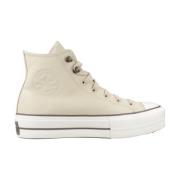 Converse Höjda Hi-Top Sneakers Beige, Dam