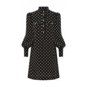 Zimmermann Polka Dot Viskos Klänning Elegant Black, Dam