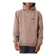 Filling Pieces Brun Villa Hoodie Ekologisk Bomull Brown, Herr