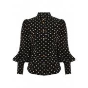 Zimmermann Lyxig Svart Polka Dot Skjorta Black, Dam