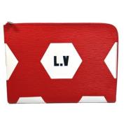 Louis Vuitton Vintage Pre-owned Tyg louis-vuitton-vskor Red, Dam