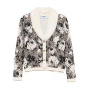 Blugirl Leopard Rose Print Sweater Multicolor, Dam