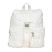 Napapijri Quiltad Nylon Ryggsäck med Unika Detaljer White, Herr