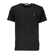 Calvin Klein Svart herr T-shirt med korta ärmar Black, Herr