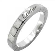 Cartier Vintage Pre-owned Vitt guld ringar Gray, Dam