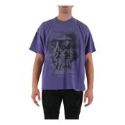 Represent Bomull Atlas T-shirt med Tryck Purple, Herr